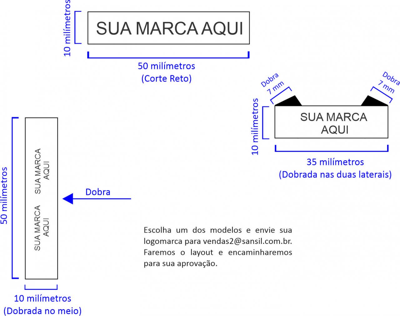 imagem de 10mm x  50mm - 1000 unidades
