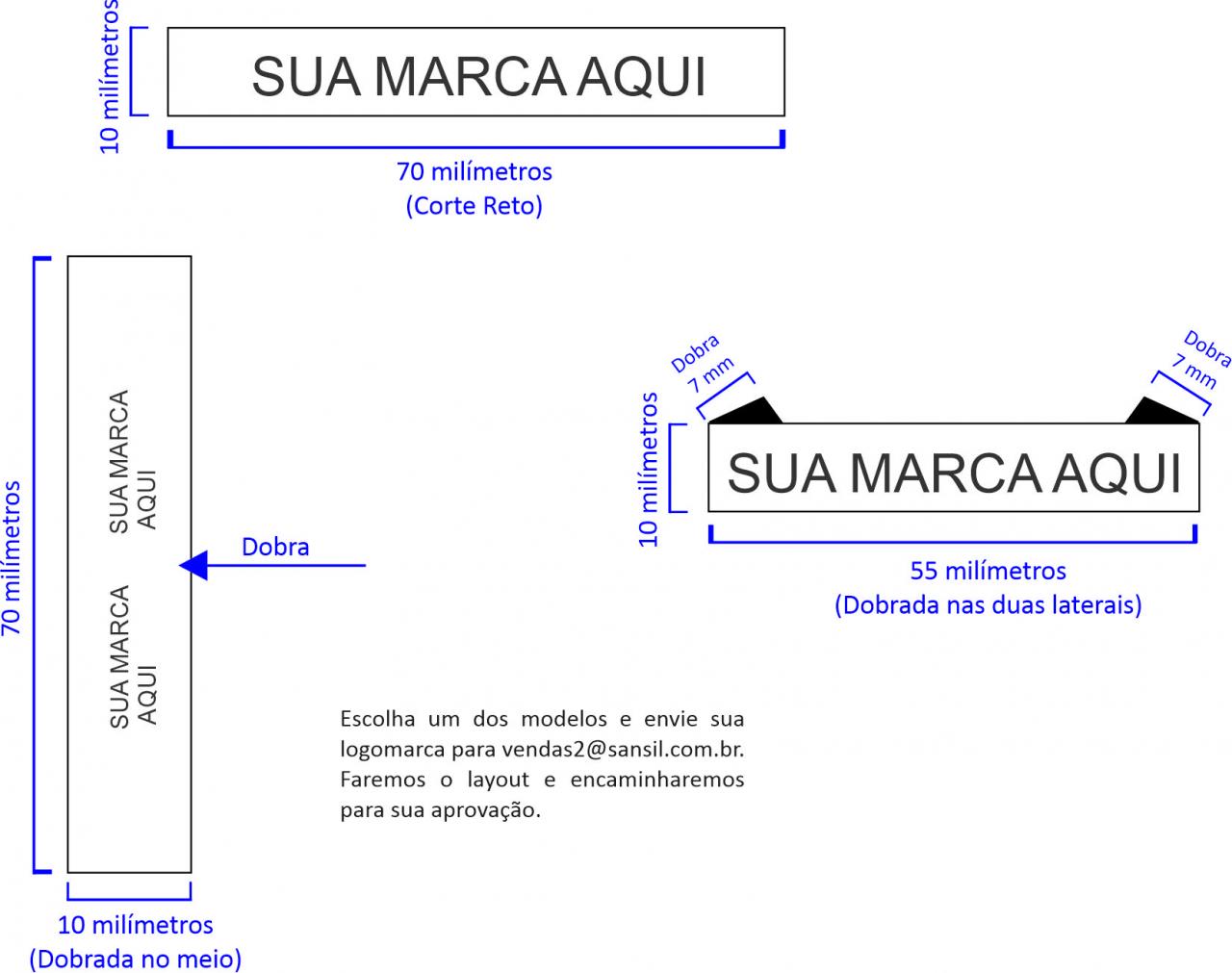 imagem de 10mm x  70mm -  500 unidades