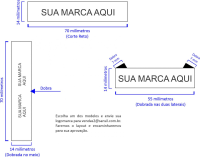 imagem de 14mm x 70mm - 3000 unidades
